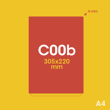 Gabarit C00b - Pochette Plastique Couleur personnalisée