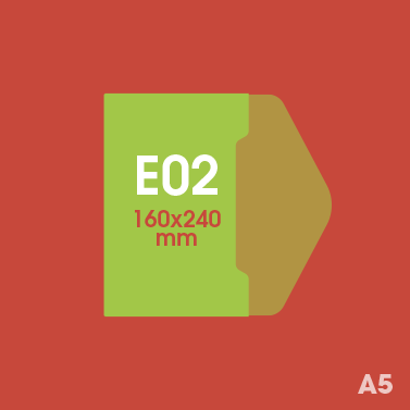 Gabarit E02 -  Pochette plastique couleur personnalisée