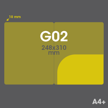 Gabarit G02 -  Pochette Plastique Couleur personnalisée